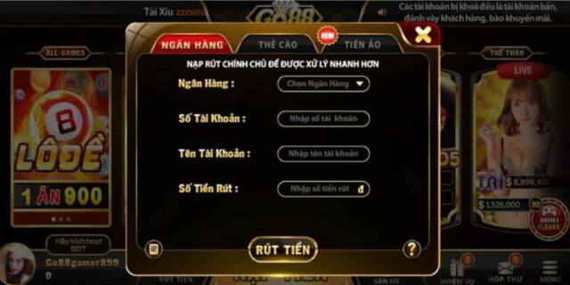 rút tiền Go88